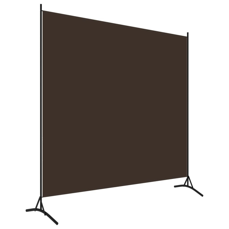 Produktbild för Rumsavdelare brun 175x180 cm tyg