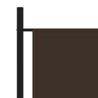 Produktbild för Rumsavdelare brun 175x180 cm tyg