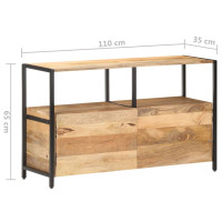 Produktbild för Skänk 110x35x65 cm massivt mangoträ