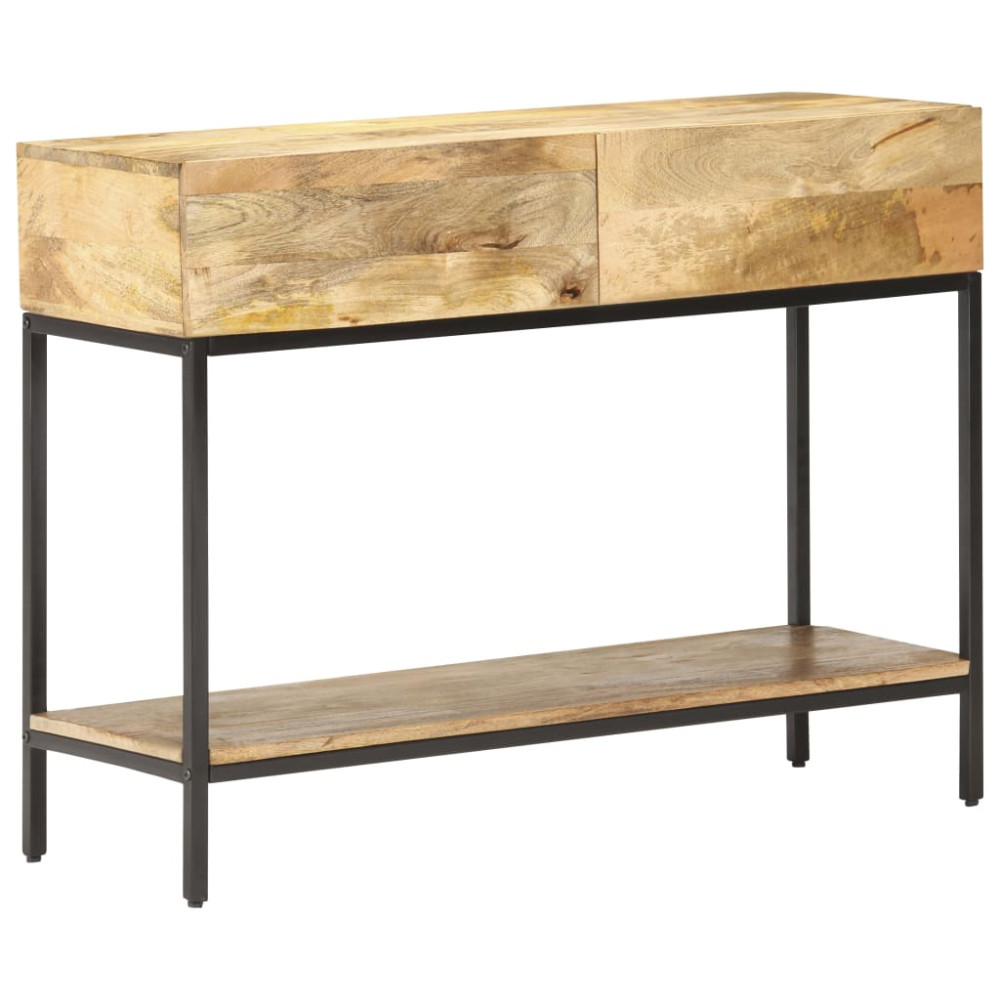 Produktbild för Avlastningsbord 100x35x76 cm massivt mangoträ