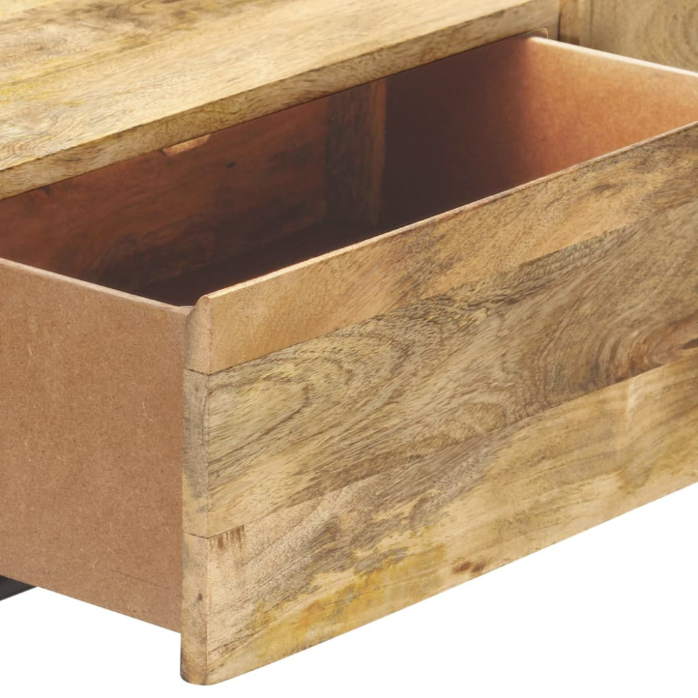 Produktbild för Avlastningsbord 100x35x76 cm massivt mangoträ