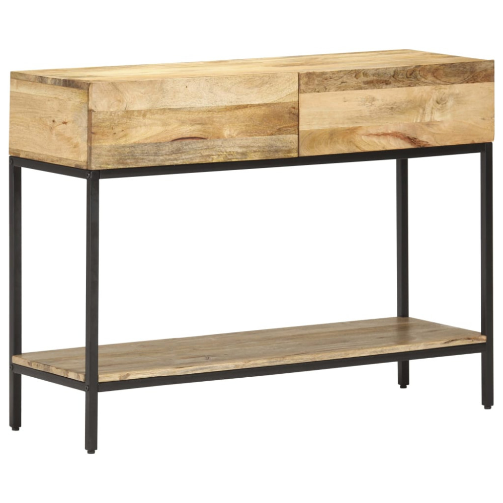 Produktbild för Avlastningsbord 100x35x76 cm massivt mangoträ
