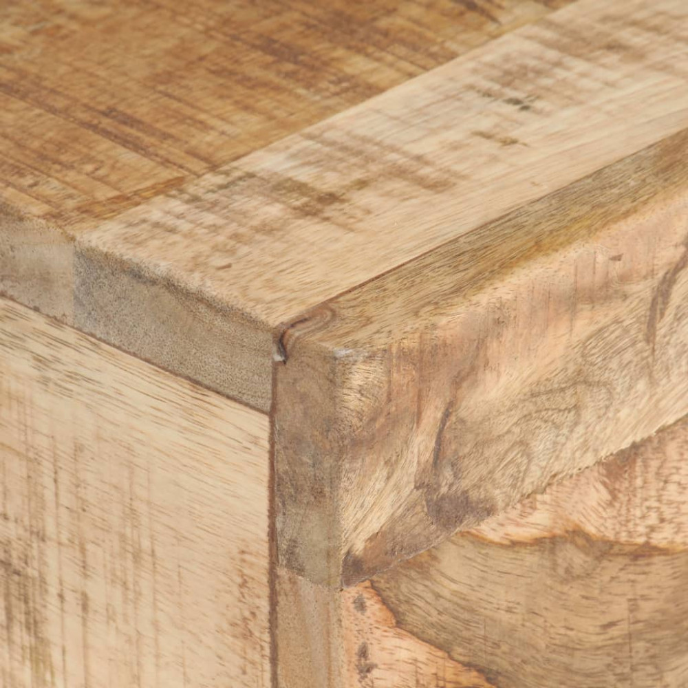 Produktbild för Sidobord 40x30x50 cm massivt grovt mangoträ