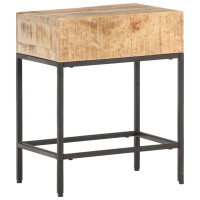 Produktbild för Sidobord 40x30x50 cm massivt grovt mangoträ