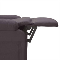 Produktbild för Massagefåtölj mörkbrun tyg