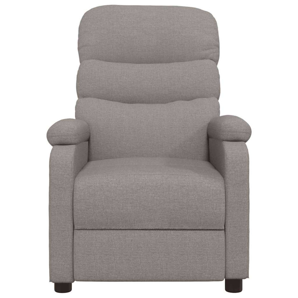 Produktbild för Massagefåtölj taupe tyg