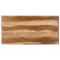 Produktbild för Matbord 120x60x75 cm massivt trä med honungsfinish