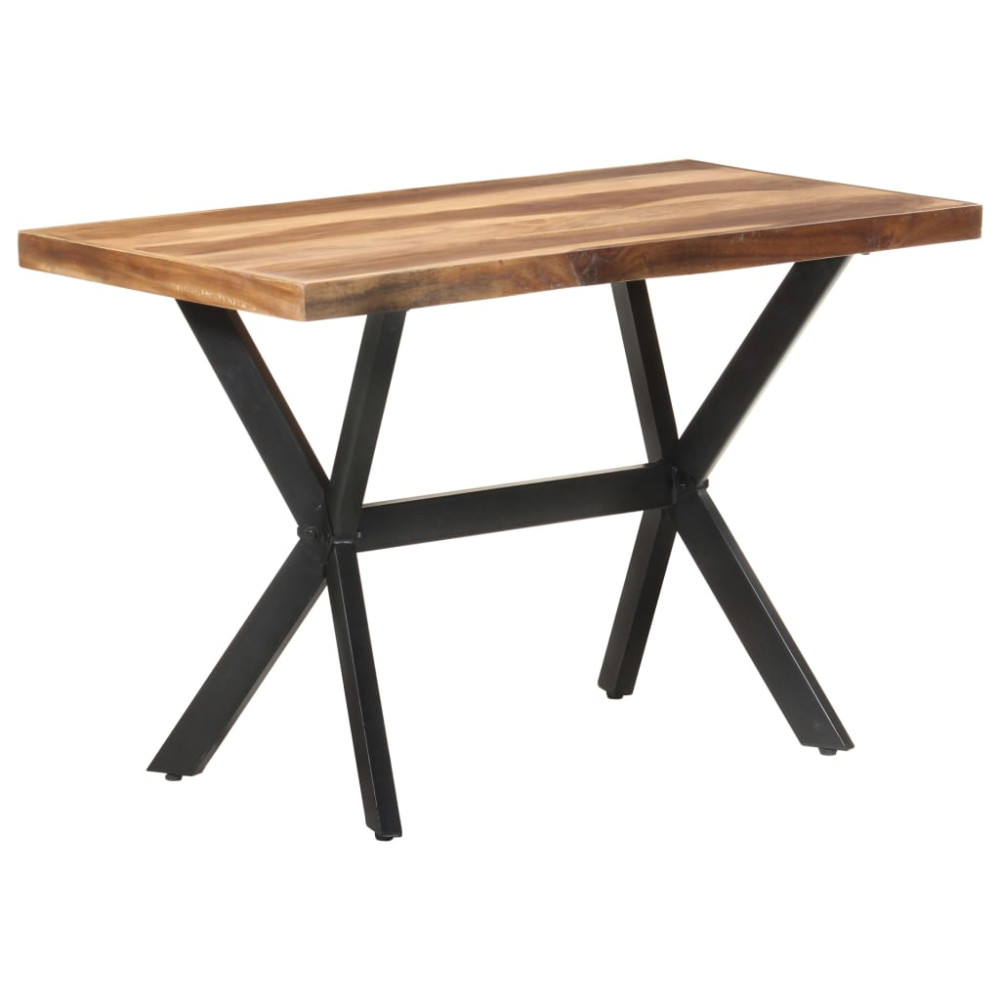 Produktbild för Matbord 120x60x75 cm massivt trä med honungsfinish