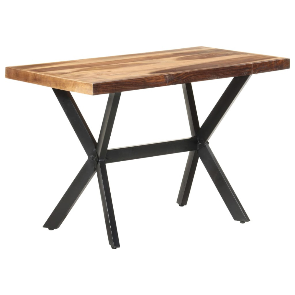 Produktbild för Matbord 120x60x75 cm massivt trä med honungsfinish