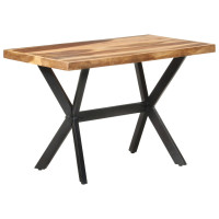 Produktbild för Matbord 120x60x75 cm massivt trä med honungsfinish
