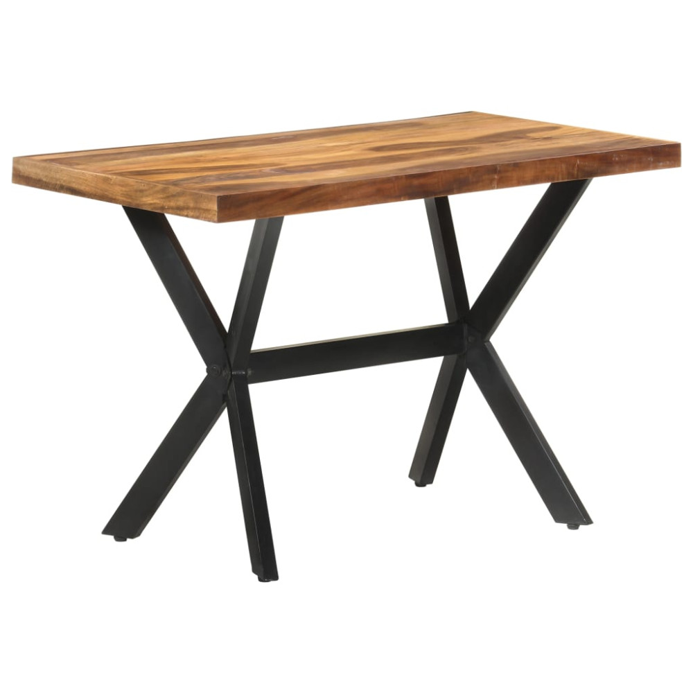 Produktbild för Matbord 120x60x75 cm massivt trä med honungsfinish