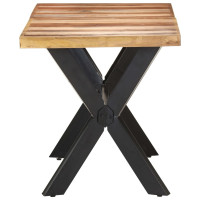 Produktbild för Matbord 140x70x75 cm massivt trä med honungsfinish