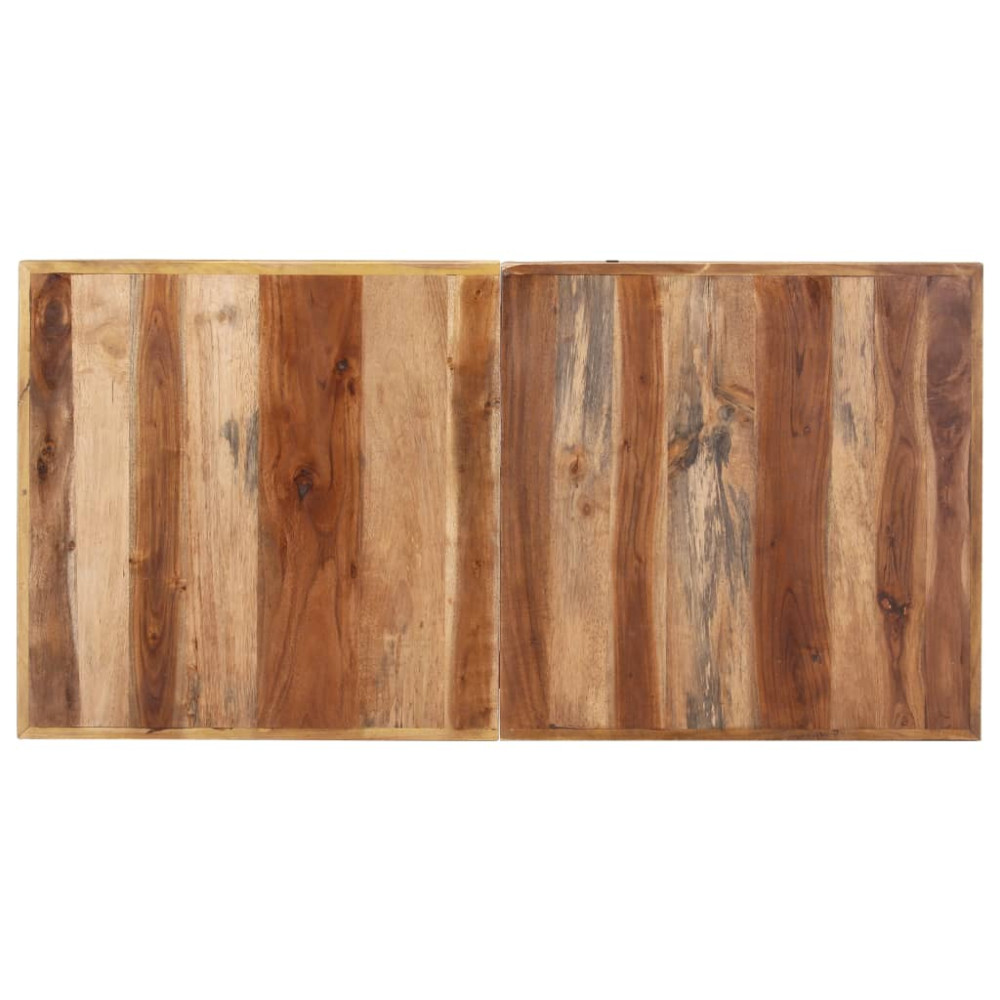 Produktbild för Matbord 140x70x75 cm massivt trä med honungsfinish