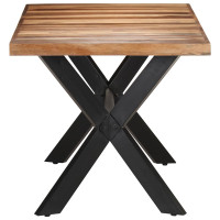 Produktbild för Matbord 160x80x75 cm massivt trä med honungsfinish