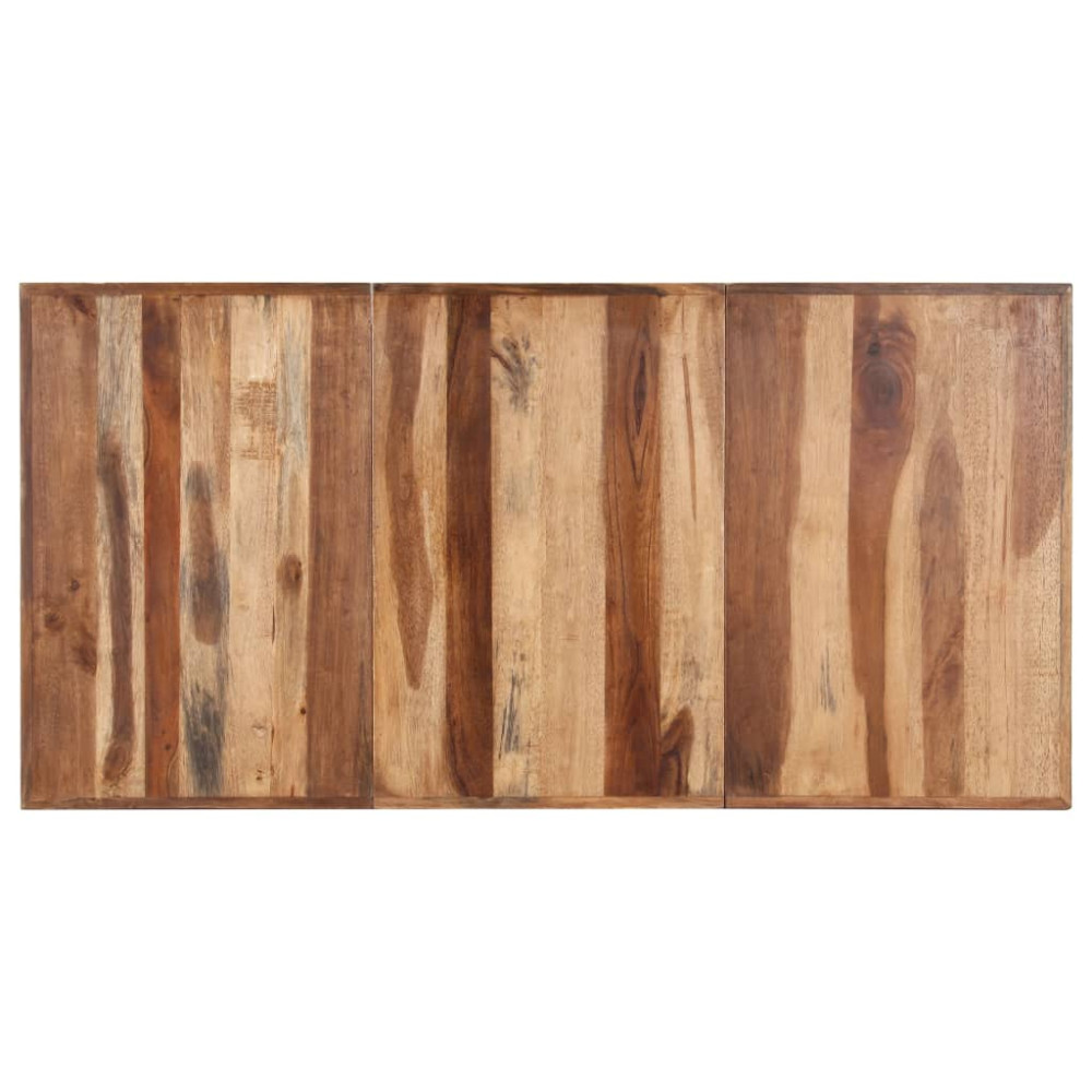 Produktbild för Matbord 160x80x75 cm massivt trä med honungsfinish