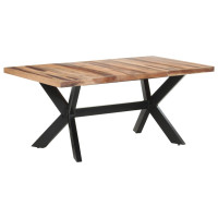 Produktbild för Matbord 180x90x75 cm massivt trä med honungsfinish