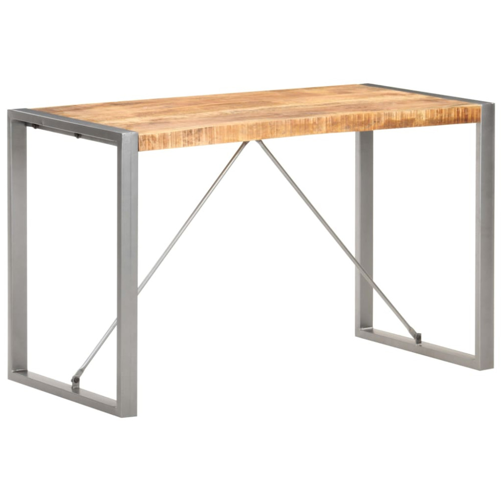 Produktbild för Matbord 120x60x75 cm massivt grovt mangoträ