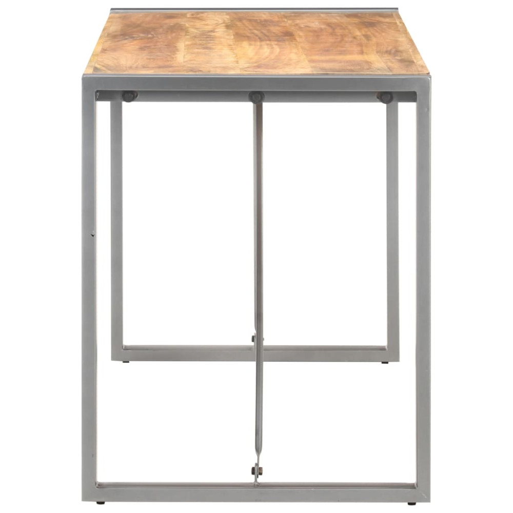 Produktbild för Matbord 120x60x75 cm massivt grovt mangoträ