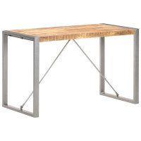 Produktbild för Matbord 120x60x75 cm massivt grovt mangoträ