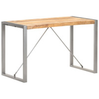Produktbild för Matbord 120x60x75 cm massivt grovt mangoträ