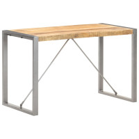 Produktbild för Matbord 120x60x75 cm massivt grovt mangoträ