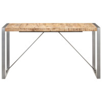 Produktbild för Matbord 140x70x75 cm massivt grovt mangoträ