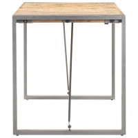 Produktbild för Matbord 140x70x75 cm massivt grovt mangoträ
