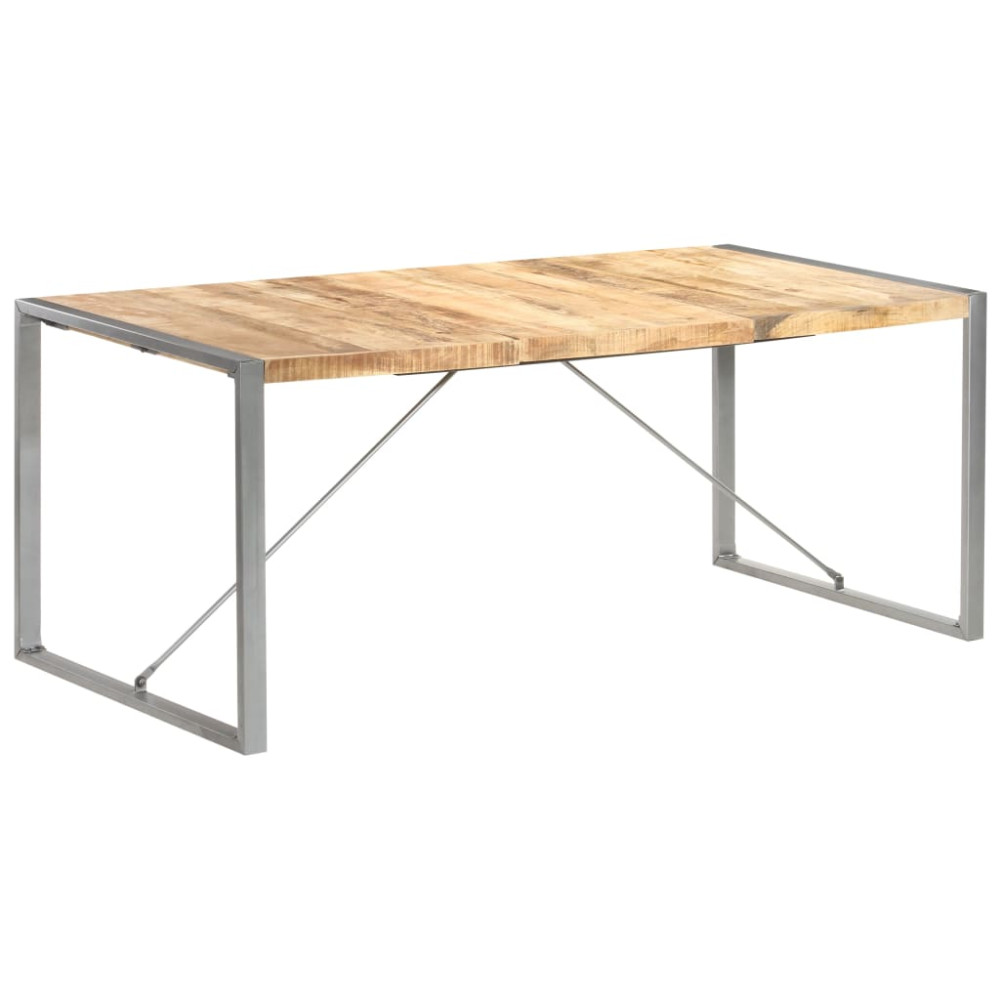Produktbild för Matbord 180x90x75 cm massivt grovt mangoträ