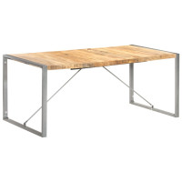 Produktbild för Matbord 180x90x75 cm massivt grovt mangoträ