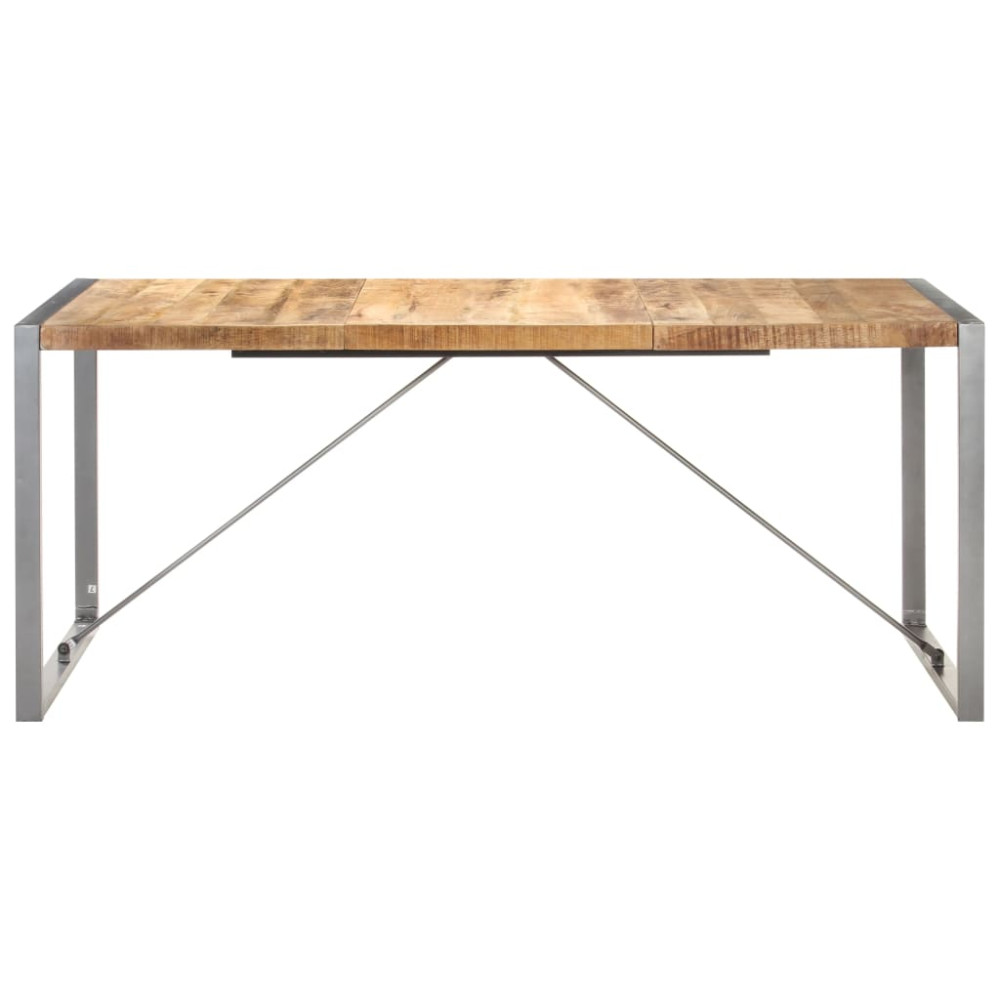 Produktbild för Matbord 180x90x75 cm massivt grovt mangoträ