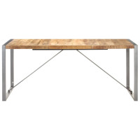 Produktbild för Matbord 180x90x75 cm massivt grovt mangoträ