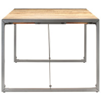 Produktbild för Matbord 180x90x75 cm massivt grovt mangoträ