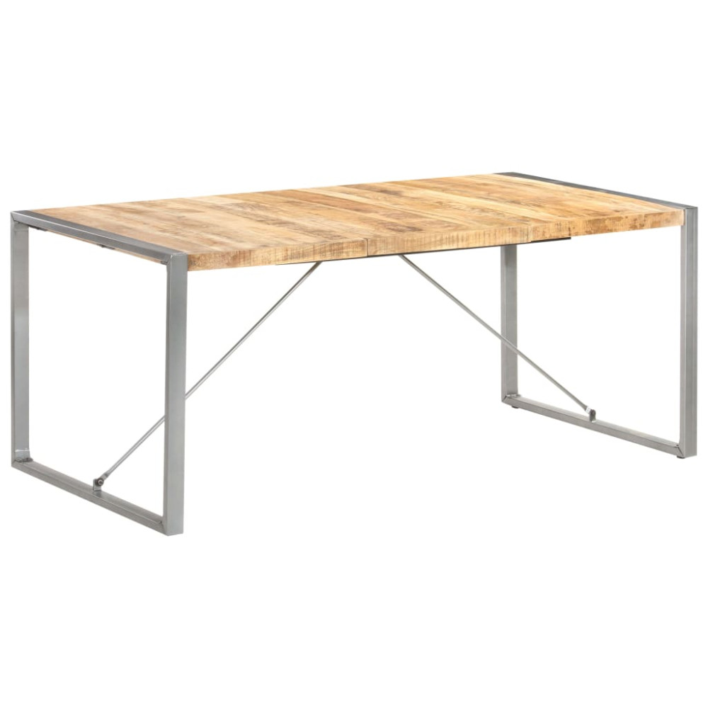 Produktbild för Matbord 180x90x75 cm massivt grovt mangoträ