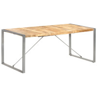 Produktbild för Matbord 180x90x75 cm massivt grovt mangoträ