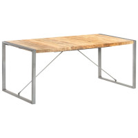 Produktbild för Matbord 180x90x75 cm massivt grovt mangoträ