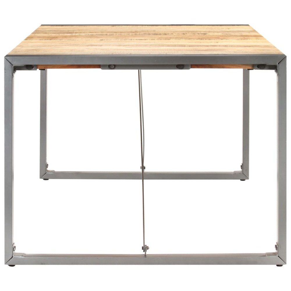 Produktbild för Matbord 200x100x75 cm massivt grovt mangoträ