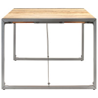 Produktbild för Matbord 200x100x75 cm massivt grovt mangoträ