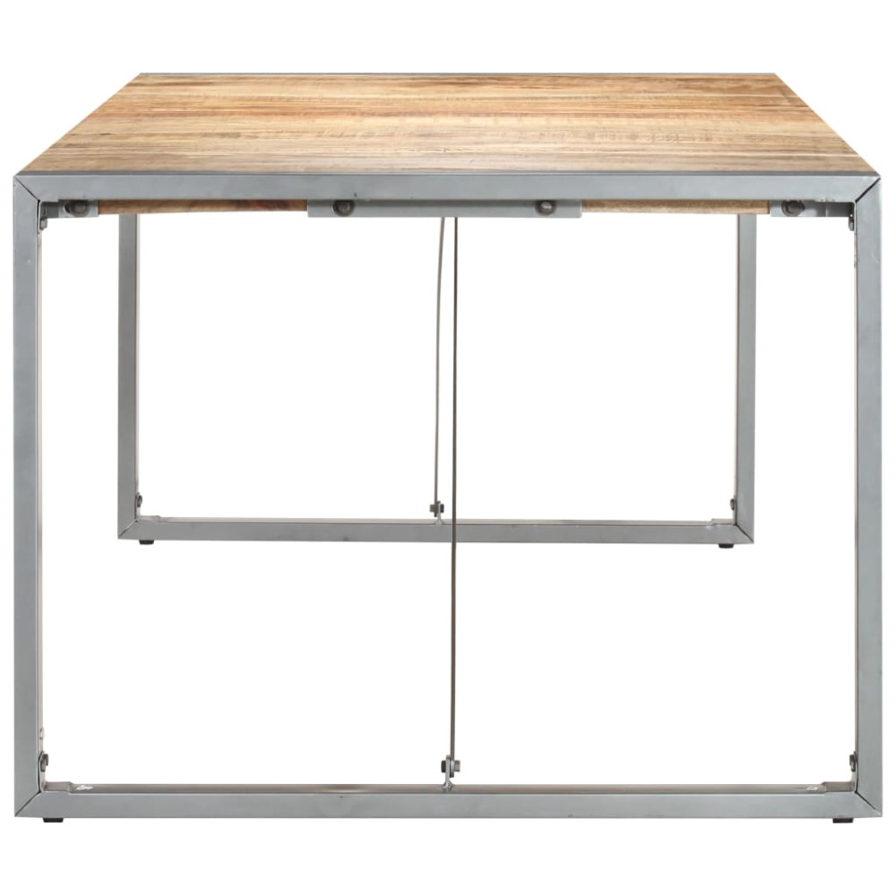 Produktbild för Matbord 220x100x75 cm massivt grovt mangoträ
