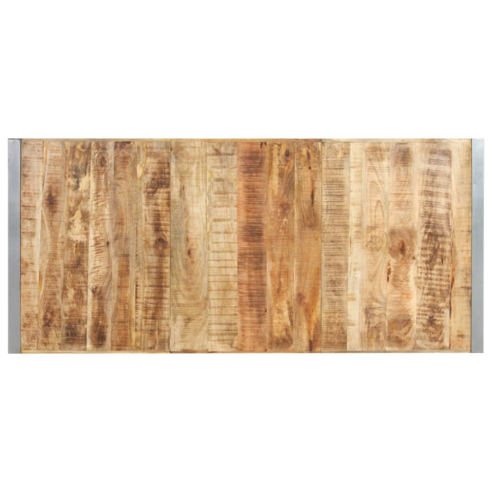 Produktbild för Matbord 220x100x75 cm massivt grovt mangoträ