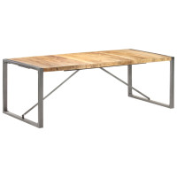 Produktbild för Matbord 220x100x75 cm massivt grovt mangoträ