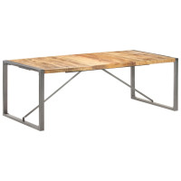 Produktbild för Matbord 220x100x75 cm massivt grovt mangoträ
