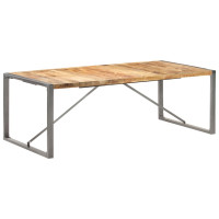 Produktbild för Matbord 220x100x75 cm massivt grovt mangoträ