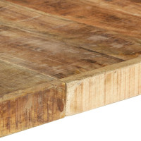 Produktbild för Matbord 140x140x75 cm grovt mangoträ