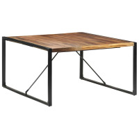 Produktbild för Matbord 140x140x75 cm massivt trä