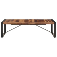 Produktbild för Soffbord 140x70x40 cm massivt trä