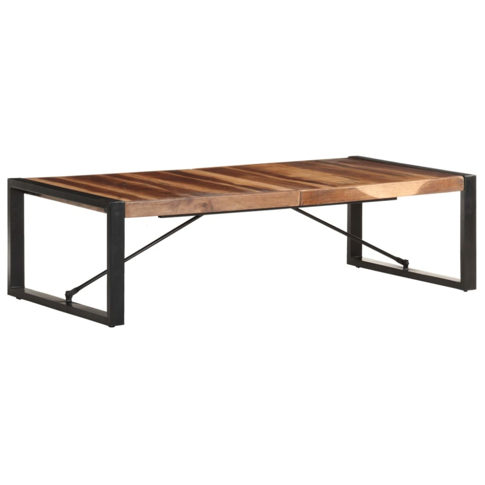 Produktbild för Soffbord 140x70x40 cm massivt trä