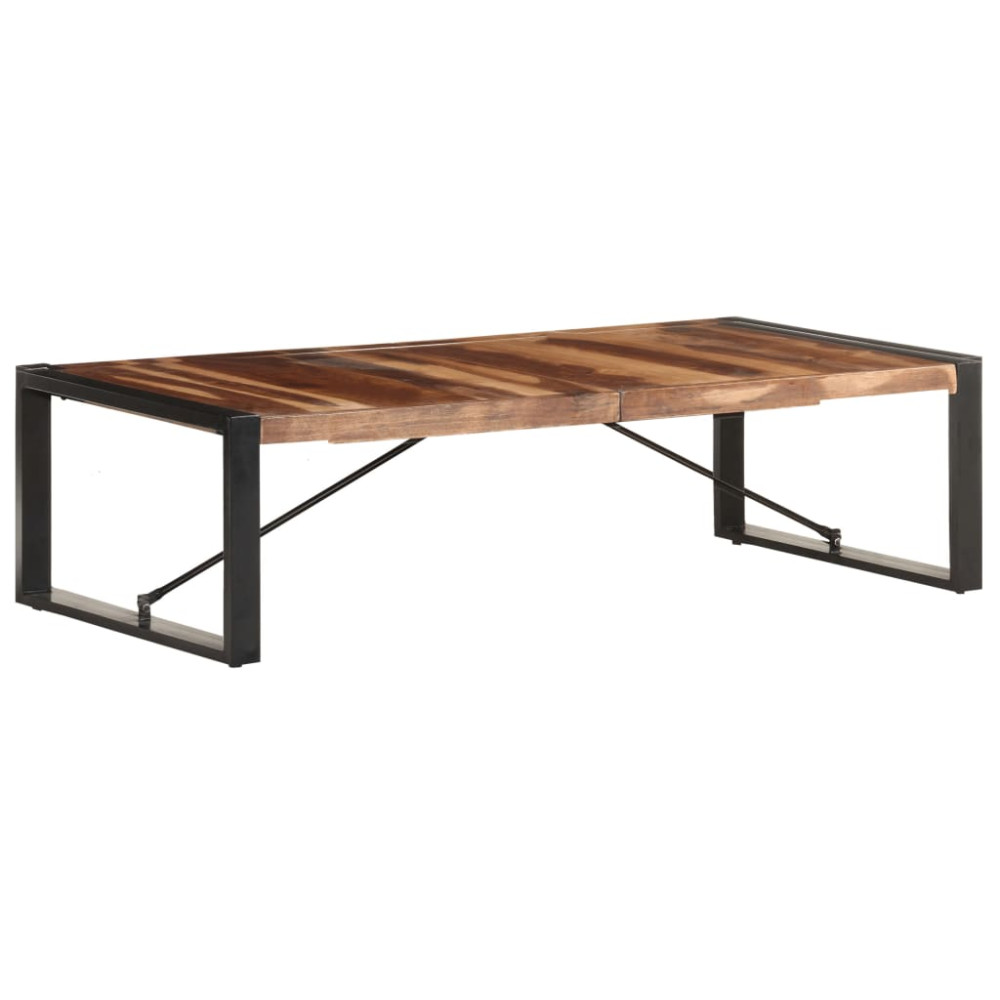 Produktbild för Soffbord 140x70x40 cm massivt trä