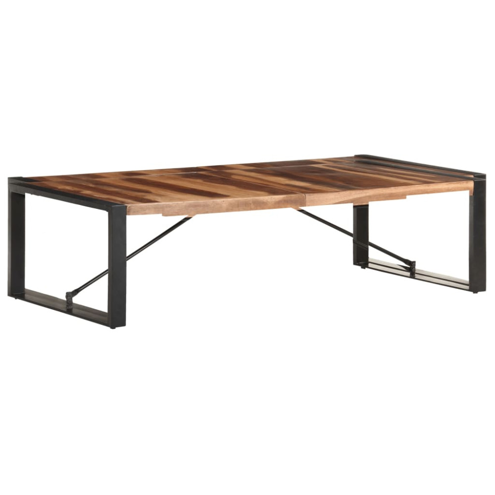 Produktbild för Soffbord 140x70x40 cm massivt trä