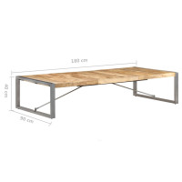 Produktbild för Soffbord 180x90x40 cm grovt mangoträ