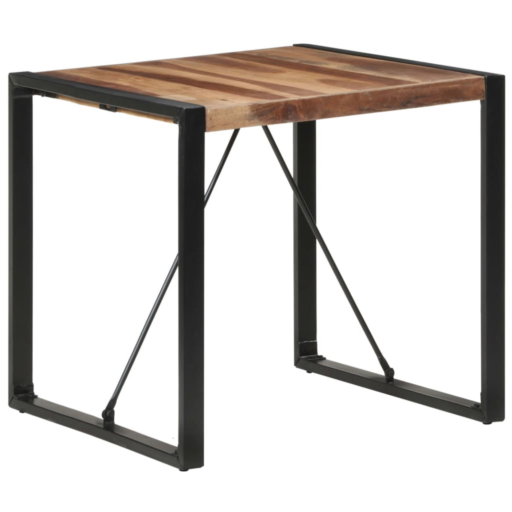Produktbild för Matbord 80x80x75 cm massivt trä